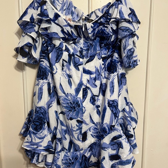 Mendocino blue ruffle dresss - Picture 4 of 4